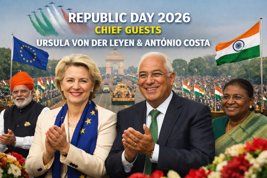 Republic Day 2026 celebration at Kartavya Path with European Union leaders attending as chief guests