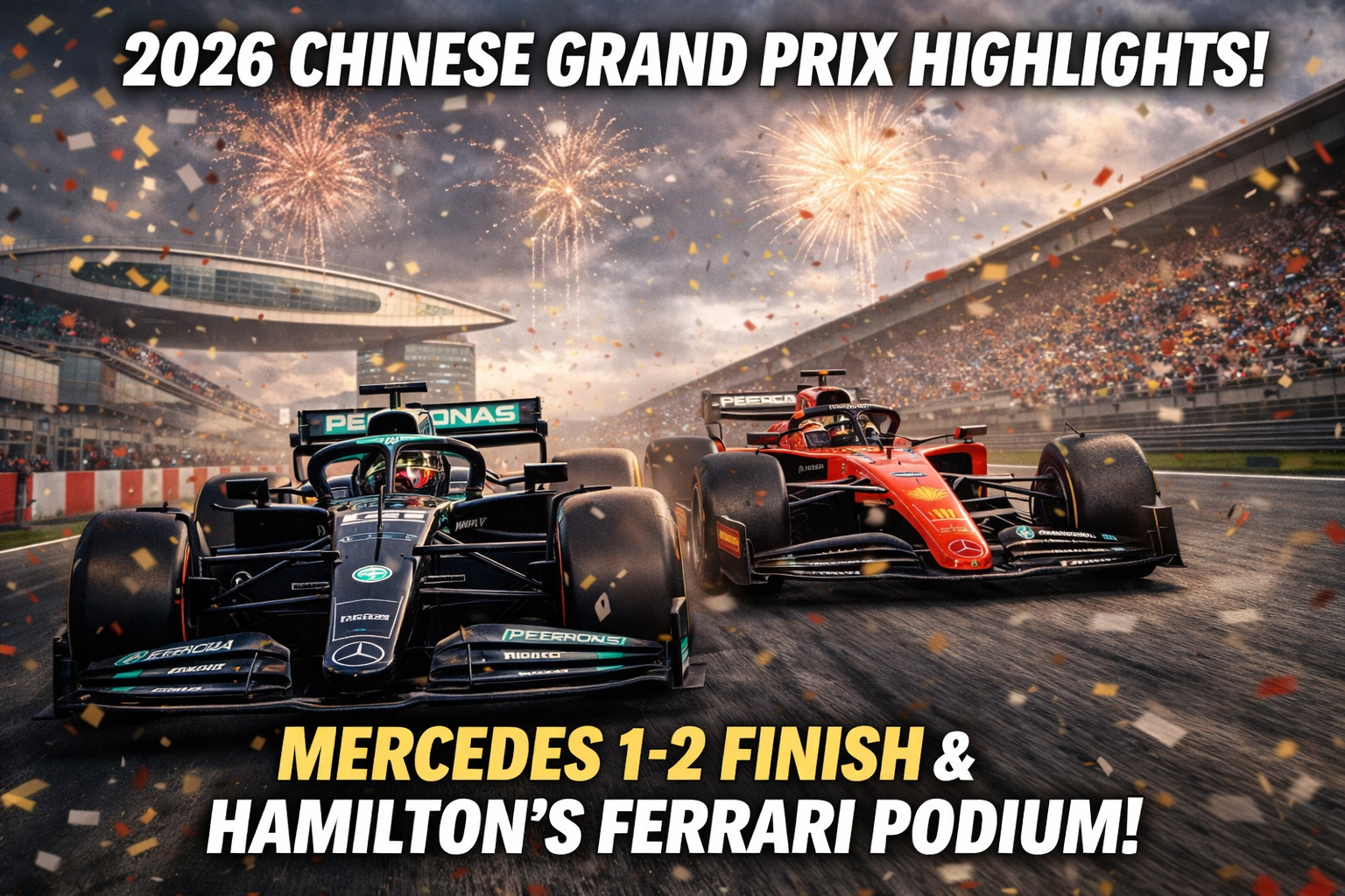 Chinese Grand Prix 2026 Highlights – Mercedes 1-2 Finish Shocks F1 Fans