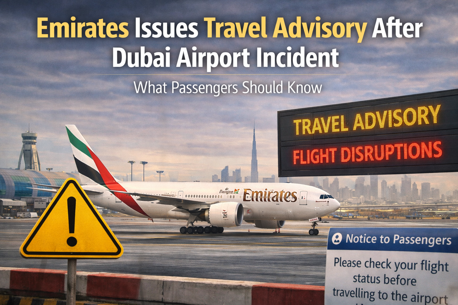 Emirates issued a travel advisory after a Dubai airport disruption. Read the latest update and what passengers should know before traveling.