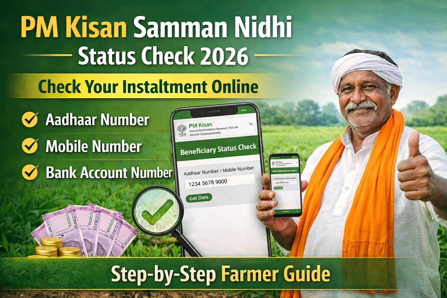PM Kisan Samman Nidhi Status Check 2026: How Farmers Can Check Installment Online